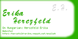 erika herczfeld business card
